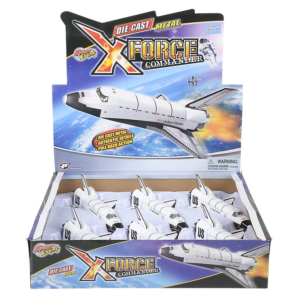 48 pieces of 7" DiE-Cast Pull Back Space Shuttle