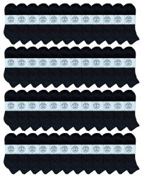 48 of Yacht & Smith Men's Cotton Black Quarter Ankle Socks