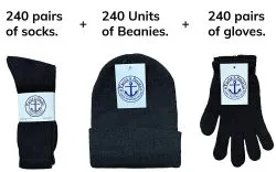 Yacht & Smith Bundle Care Combo Pack, Wholesale Hats Glove, Socks 720pcs , Womens Gift Set