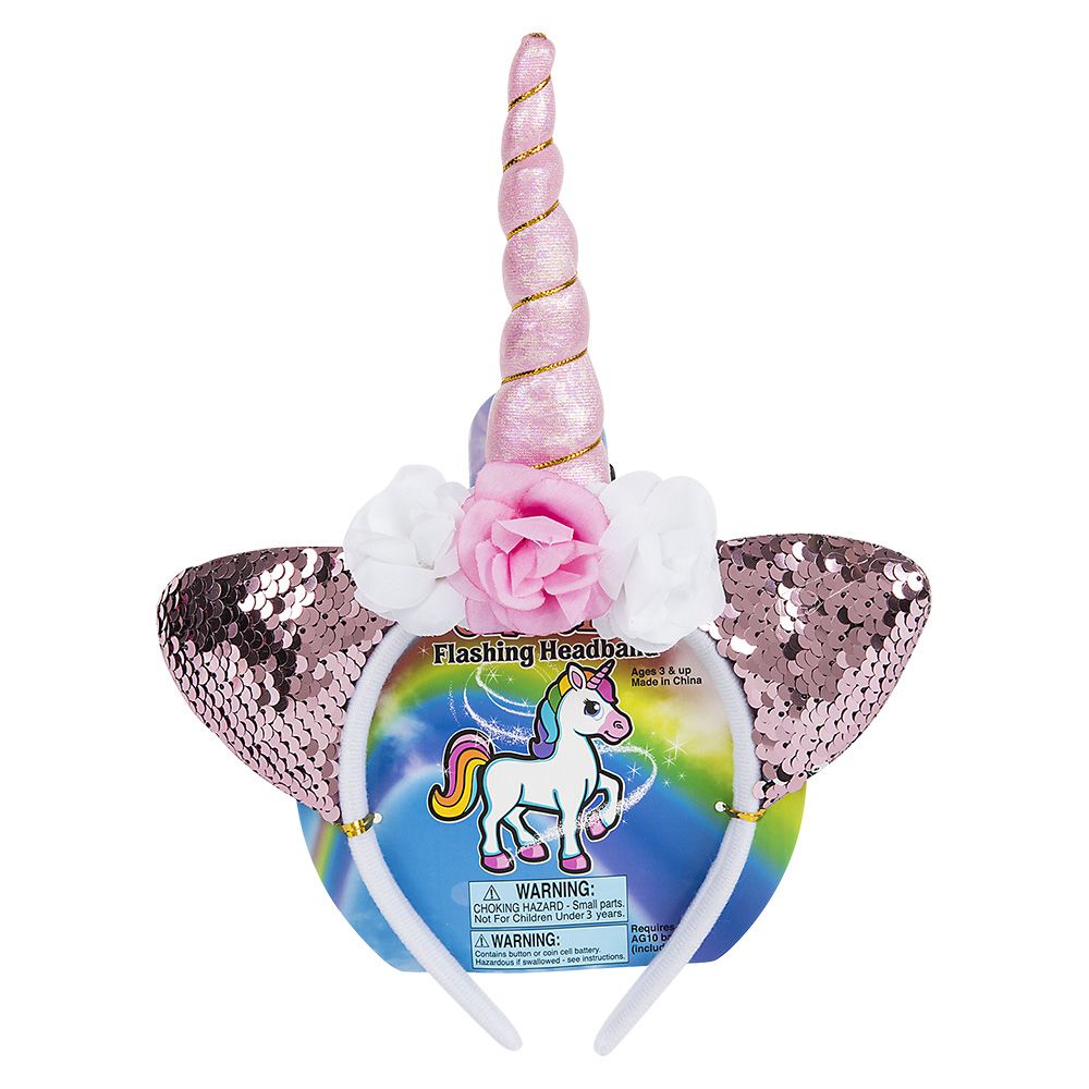 72 pieces LighT-Up Unicorn Flower Headband - Costumes & Accessories