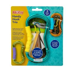 12 Wholesale Nuby On The Go Handy Hook - 3 Pack