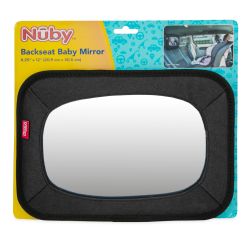 24 Pieces Nuby Backseat Baby Mirror Black Leather - Baby Accessories
