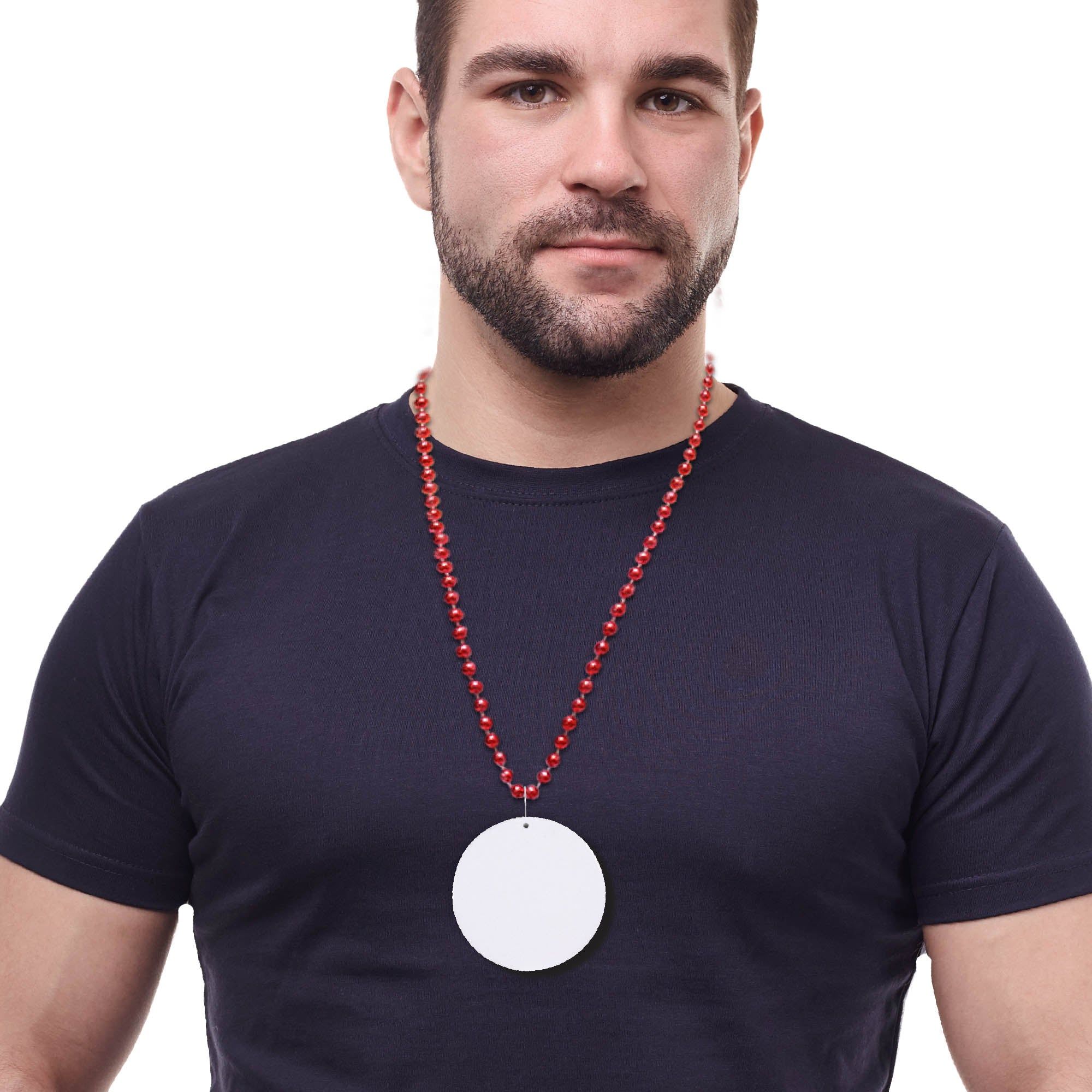 72 Wholesale White Plastic 2 1/2 inch Medallion