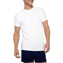 72 Pieces Men's Fruit Of The Loom 100% Cotton White T-Shirt, Size S - Solid T-Shirts