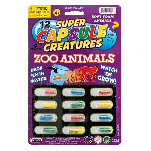 24 Wholesale Super Capsule Creatures - 12 Piece Set