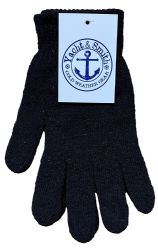 120 Pairs Yacht & Smith Men's Winter Gloves, Magic Stretch Gloves In Assorted Solid Colors - Knitted Stretch Gloves