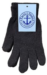 120 Wholesale Yacht & Smith Men's Winter Gloves, Magic Stretch Gloves In Assorted Solid Colors