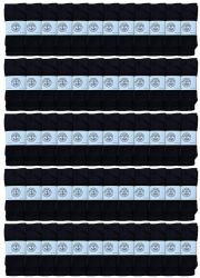 60 of Yacht & Smith Men's Cotton 28" Inch Terry Cushioned Athletic Black Tube Socks Size 10-13