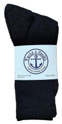 120 Pieces Yacht & Smith Women's Cotton Crew Socks Black Size 9-11 - Womens Crew Sock