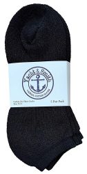 240 Wholesale Yacht & Smith Women's NO-Show Cotton Ankle Socks Size 9-11 Black