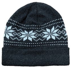 144 Units of Yacht & Smith Unisex Snowflake Fleece Lined Winter Beanie 6 Colors - Winter Beanie Hats