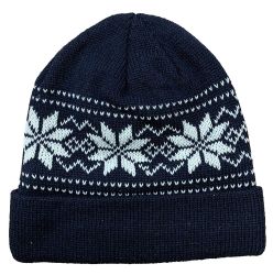 36 Pieces Yacht & Smith Unisex Snowflake Fleece Lined Winter Beanie 6 Colors - Winter Beanie Hats