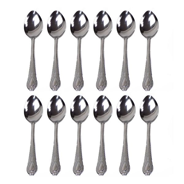 48 pieces 12 Pcs Stainless Steel Spoons Set - Kitchen Cutlery