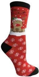 60 Pairs Yacht & Smith Printed Holiday Christmas Socks, Sock Size 9-11 - Womens Crew Sock