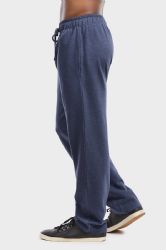 36 Wholesale Men's Lightweight Fleece Sweatpants In Navy Mrl Size S
