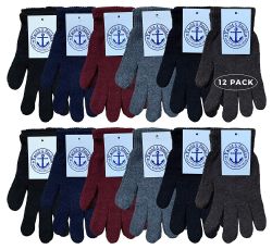 12 of Yacht & Smith Men's Winter Gloves, Magic Stretch Gloves In Assorted Solid Colors