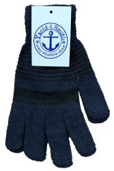60 Pairs Yacht & Smith Wholesale Bulk Winter Thermal Gloves - Knitted Stretch Gloves