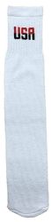240 of Yacht & Smith Men's Cotton 31" Inch Terry Cushioned Athletic White Usa Logo Tube Socks Size 13-16