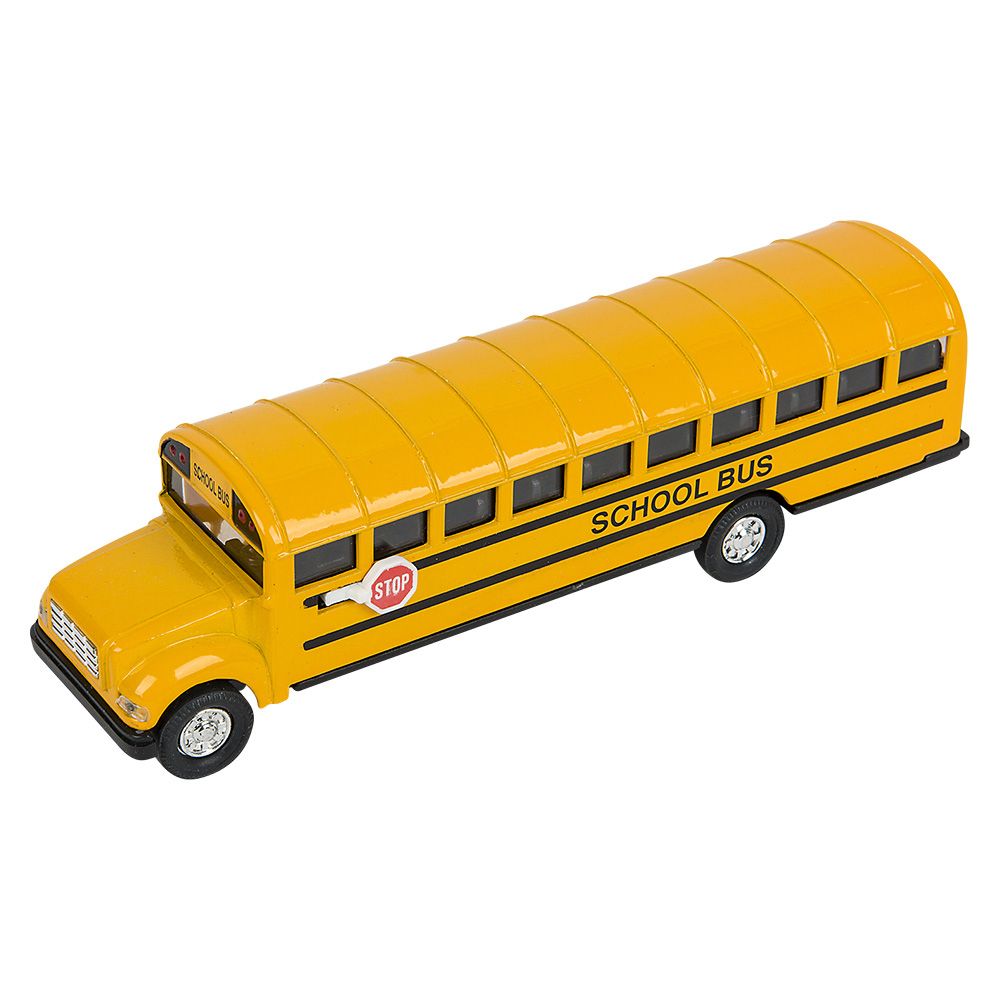 72 of 7 inch DiE-Cast Pull Back School Bus
