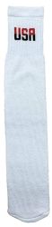 60 Wholesale Yacht & Smith Women's Cotton Terry Cushioned Usa Logo Athletic White Tube Socks