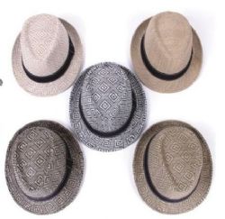 72 Pieces of Unisex Assorted Color Fashion Fedora Hats