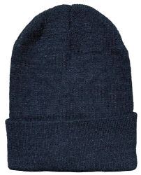 12 Pieces Yacht & Smith Unisex Winter Warm Beanie Hats In Solid Black - Winter Beanie Hats