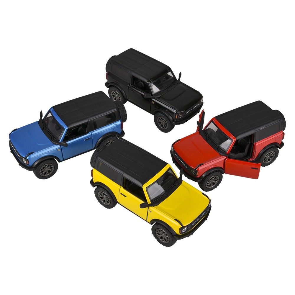144 pieces 5" DiE-Cast Pull Back 2022 Ford Bronco Hard Top - Car, Planes, Trains & Bikes