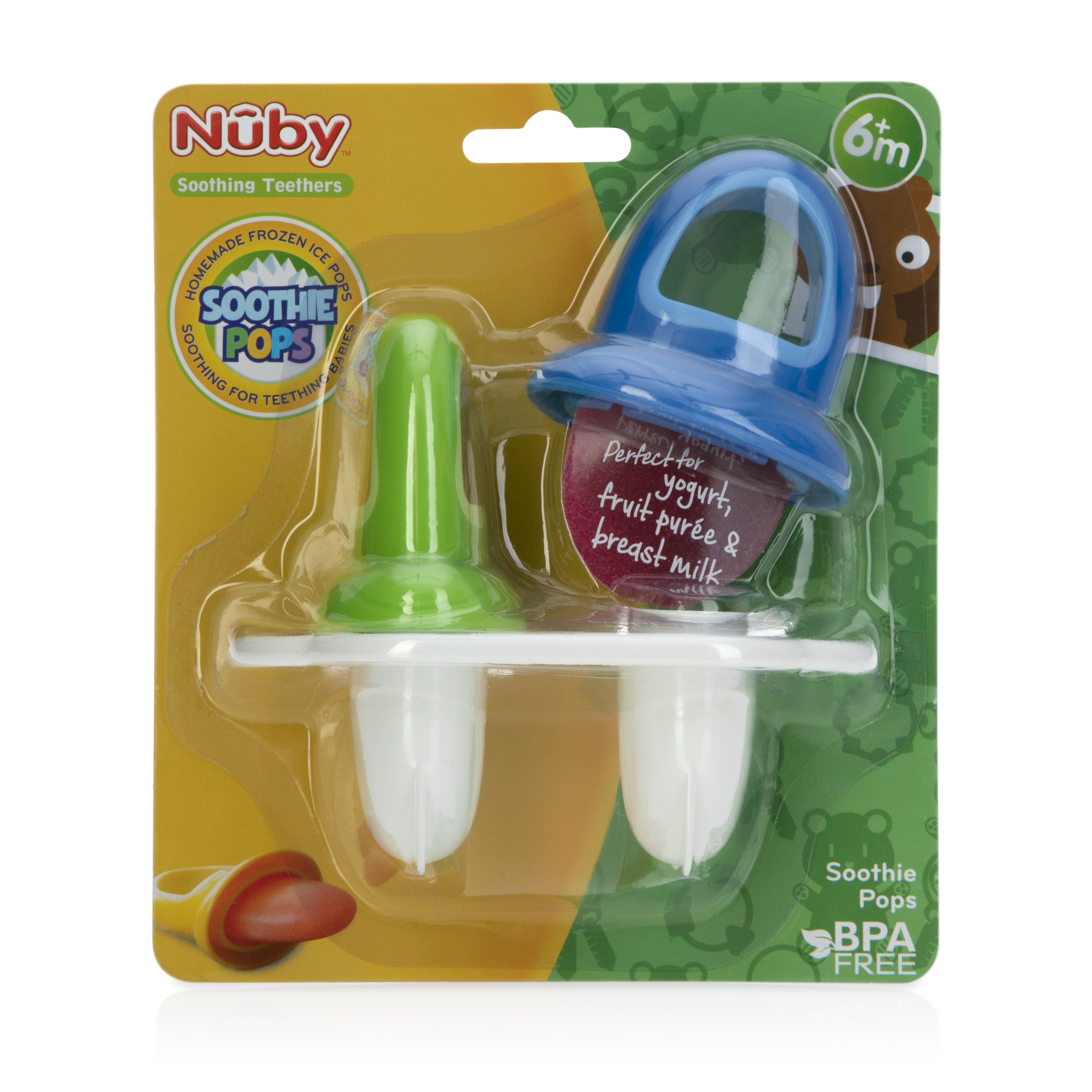 24 of Nuby 2PK Fruitsicle Tray Green Blue