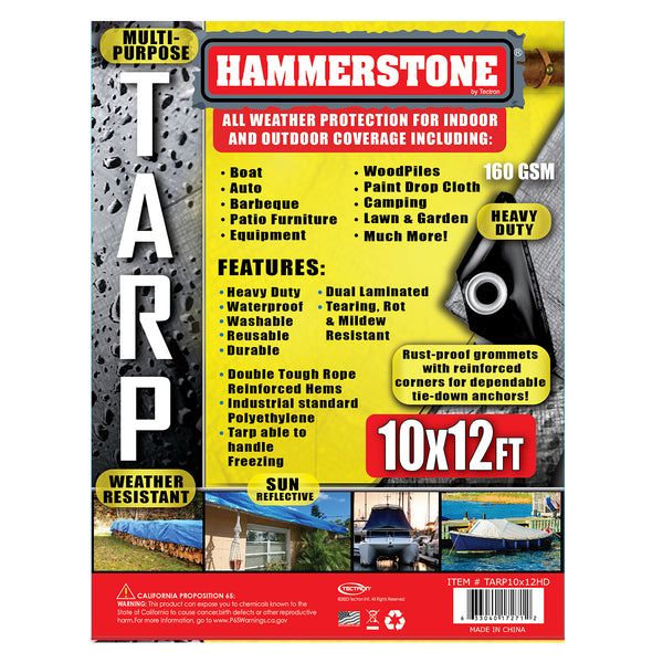 6 pieces Tarp 10 X 12 Ft Silver Heavy Duty 160 Gsm - Tarps