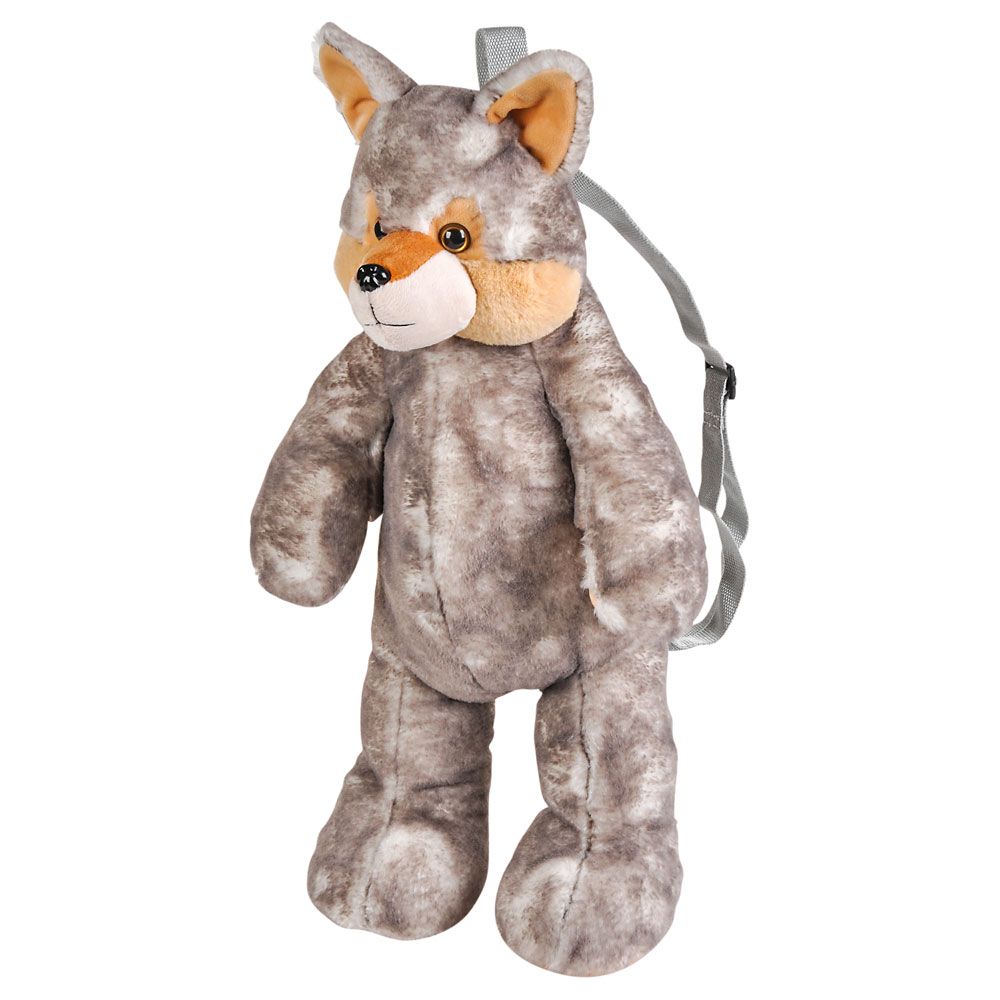 12 pieces 20" Plush Wolf Backpack - Plush Toys