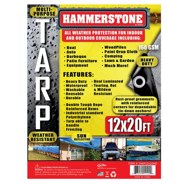 6 Pieces Tarp 12 X 20 Ft Silver Heavy Duty 160 Gsm - Tarps