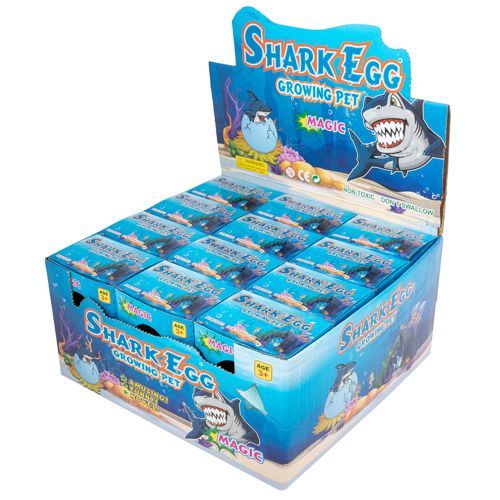 12 Pieces  Magic Growing Shark Egg - Light Up Toys