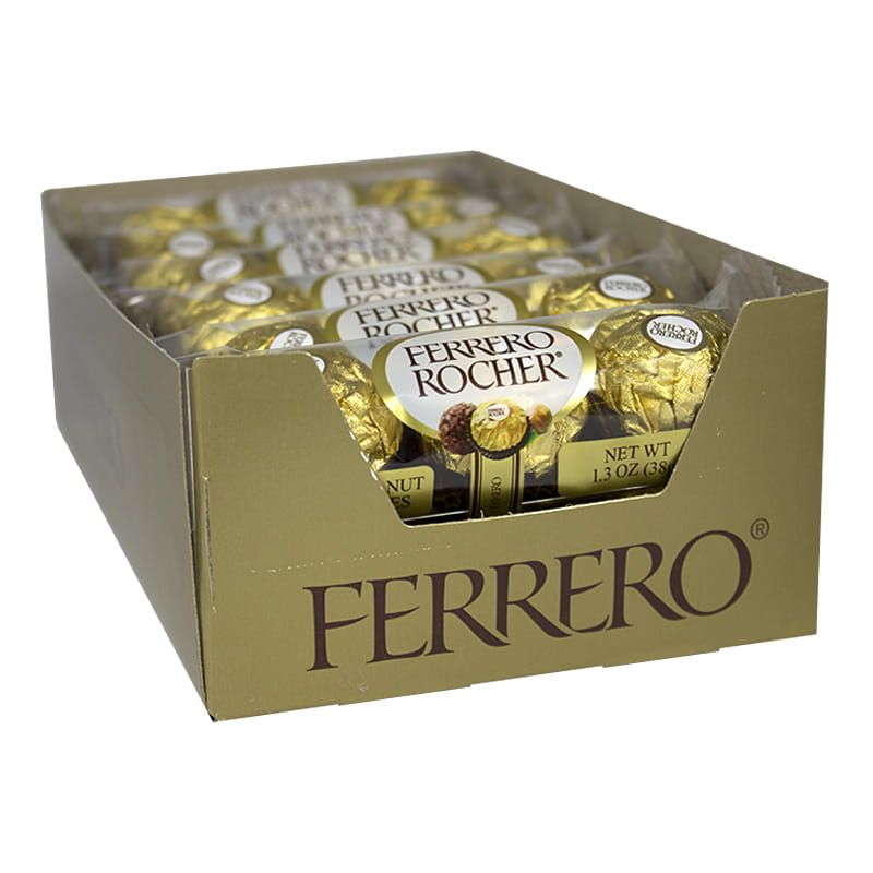 36 Pieces Ferrero Rocher Hazelnut Chocolate - 1.3 oz. - Food & Beverage