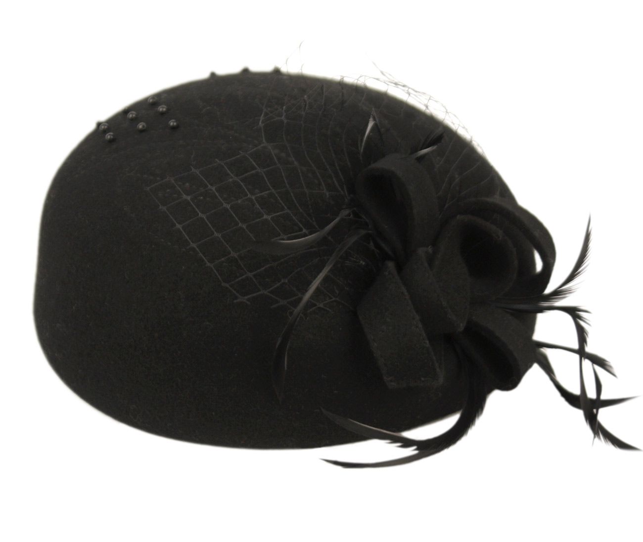 12 Pieces of Ladies Wool Felt Fascinator Hats