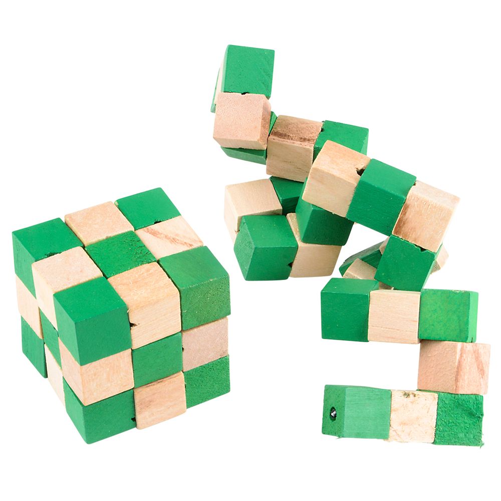 288 pieces 2" Wooden Magic Cube Puzzle - Puzzles
