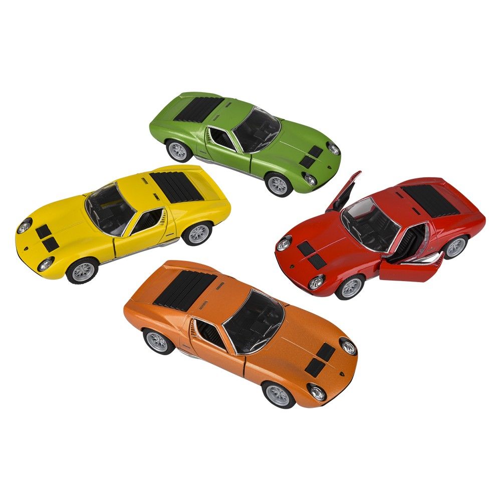 144 pieces 5" DiE-Cast Pull Back 1971 Lamborghini Miura P400 sv - Car, Planes, Trains & Bikes