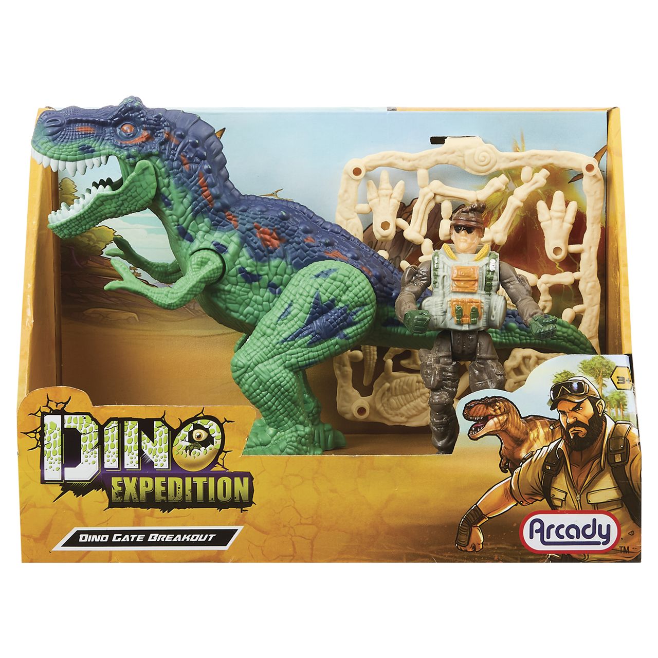 18 pieces Dino Expedition Dinosaur & Explorer Playset - Girls Toy Sets