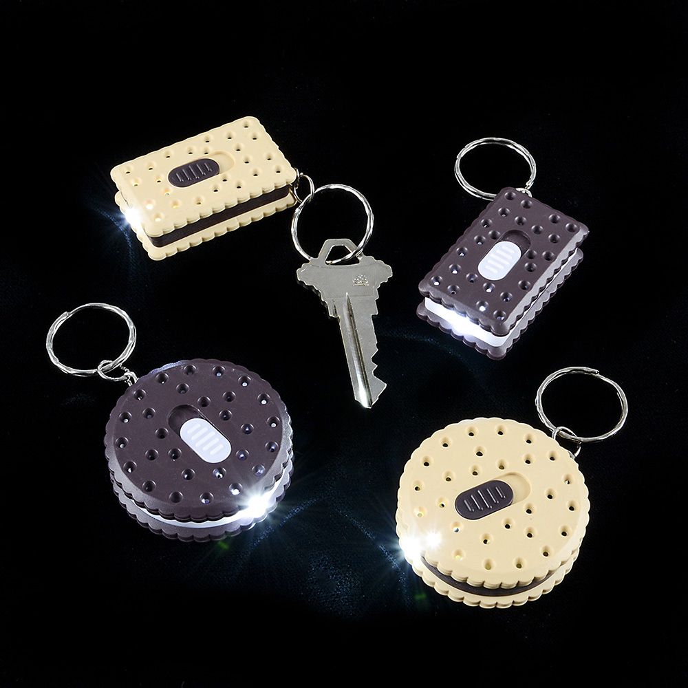432 pieces 1.75" Flashlight Cookie Keychain - Key Chains