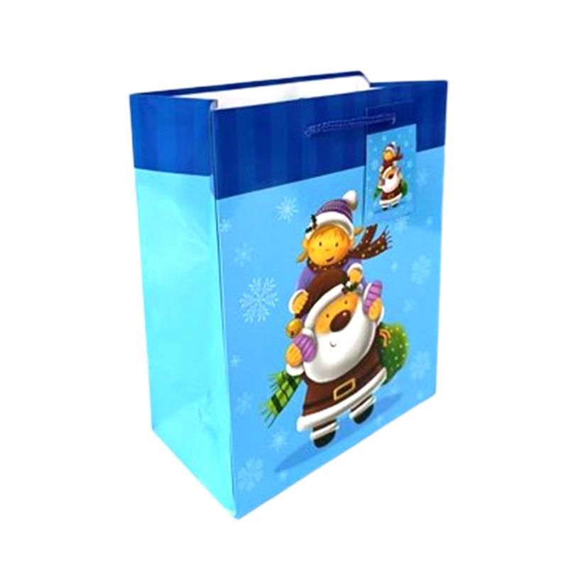 120 Pieces 3pk Medium Glossy Christmas Bag - Christmas Gift Bags and Boxes