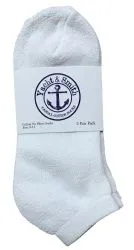 Yacht & Smith Women's Lightweight Cotton White Quarter Ankle Socks
