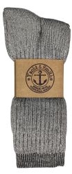 Yacht & Smith Mens Terry Lined Merino Wool Thermal Boot Socks