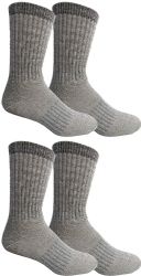 4 of Yacht & Smith Merino Wool Socks For Hiking, Trail, Hunting, Winter, By Socks'nbulk (4 Pairs Gray B, Mens 10-13)