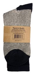120 Wholesale Yacht & Smith Womens Cotton Thermal Crew Socks, Cold Weather Boot Sock, Size 9-11 Bulk Buy