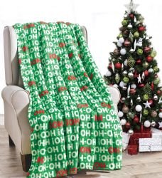 12 Wholesale Assorted Christmas Prints Fleece Blankets Size 50 X 60