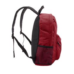 24 Wholesale 18" Classic Burgundy Backpacks With Side Mesh Water Bottle Pocket
