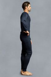 36 Pieces Men's Thermal Top And Bottom Set Color Navy Size xl - Mens Thermals