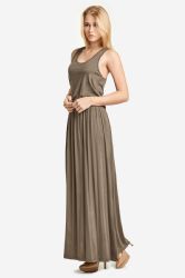 24 Pieces Sofra Ladies Bloused Bodice Dress In Heather Grey - Womens Sundresses & Fashion