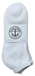 Yacht & Smith Bulk Thick Cotton Socks Wholesale Men, Womans Or Kids Crew Cut, Ankle And Low Cut Mix Sport Socks - 72 Pairs (solid White, Kids 6-8)