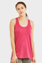 72 Pieces Sofra Ladies Loose Fit Jersey Tank Top In Rose - Womens Camisoles & Tank Tops