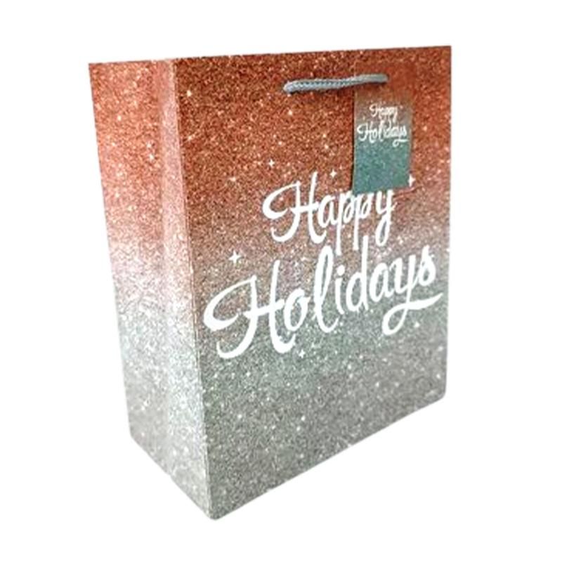 120 Pieces 3pk Medium Glossy Christmas Bag - Christmas Gift Bags and Boxes